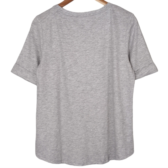 NWT Talbots Petite Women's Metallic Summer Pullover Short Sleeve Tee Size MP - Picture 2 of 14